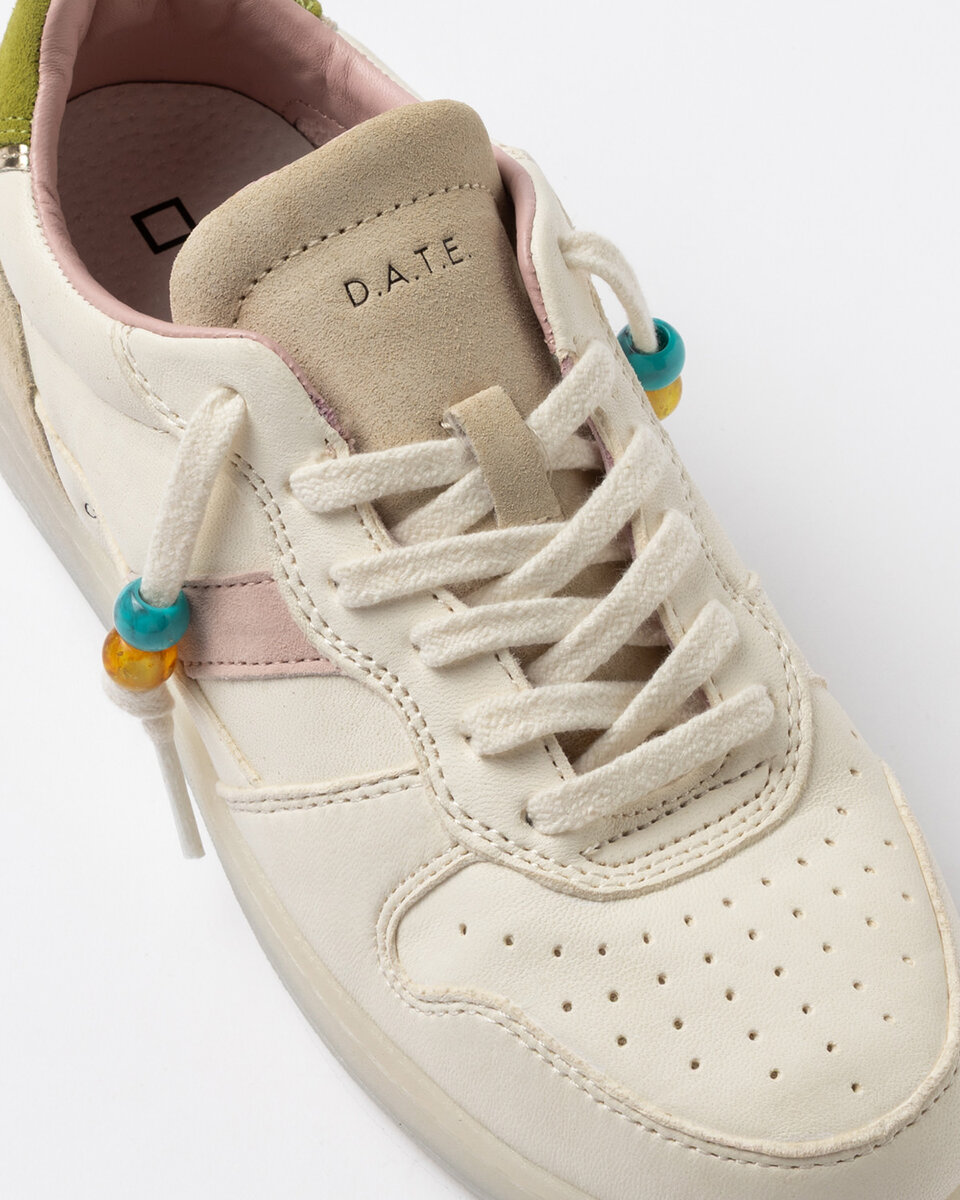 Court 2.0 VINTAGE KALVSKINN IVORY-KIWI