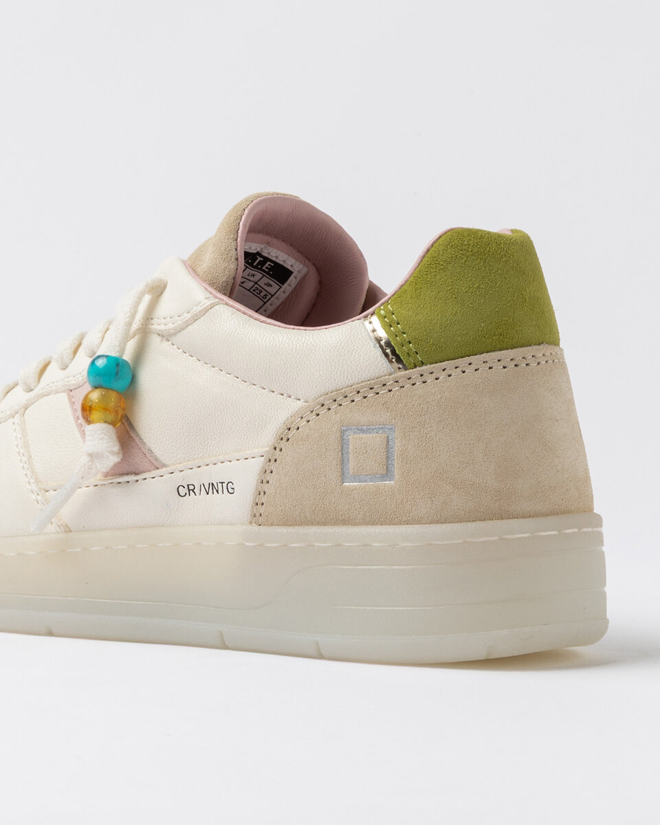 Court 2.0 VINTAGE KALVSKINN IVORY-KIWI