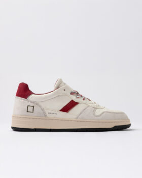 Court 2.0 VINTAGE KALVSKINN VIT-BORDEAUX