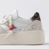 COURT PLATFORM VINTAGE KALVSKINN VIT-LEOPARD