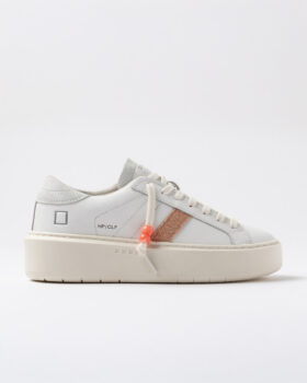 HILL LOW PLATFORM KALVSKINN VIT-COOPER