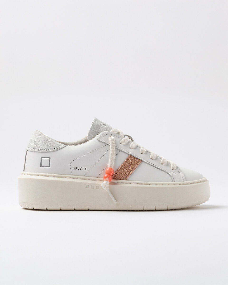 HILL LOW PLATFORM KALVSKINN VIT-COOPER