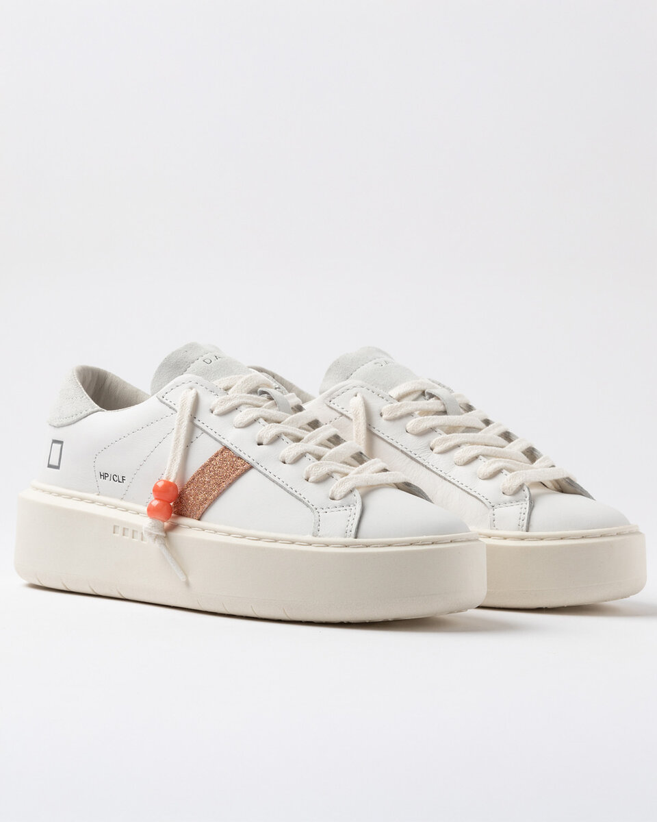 HILL LOW PLATFORM KALVSKINN VIT-COOPER
