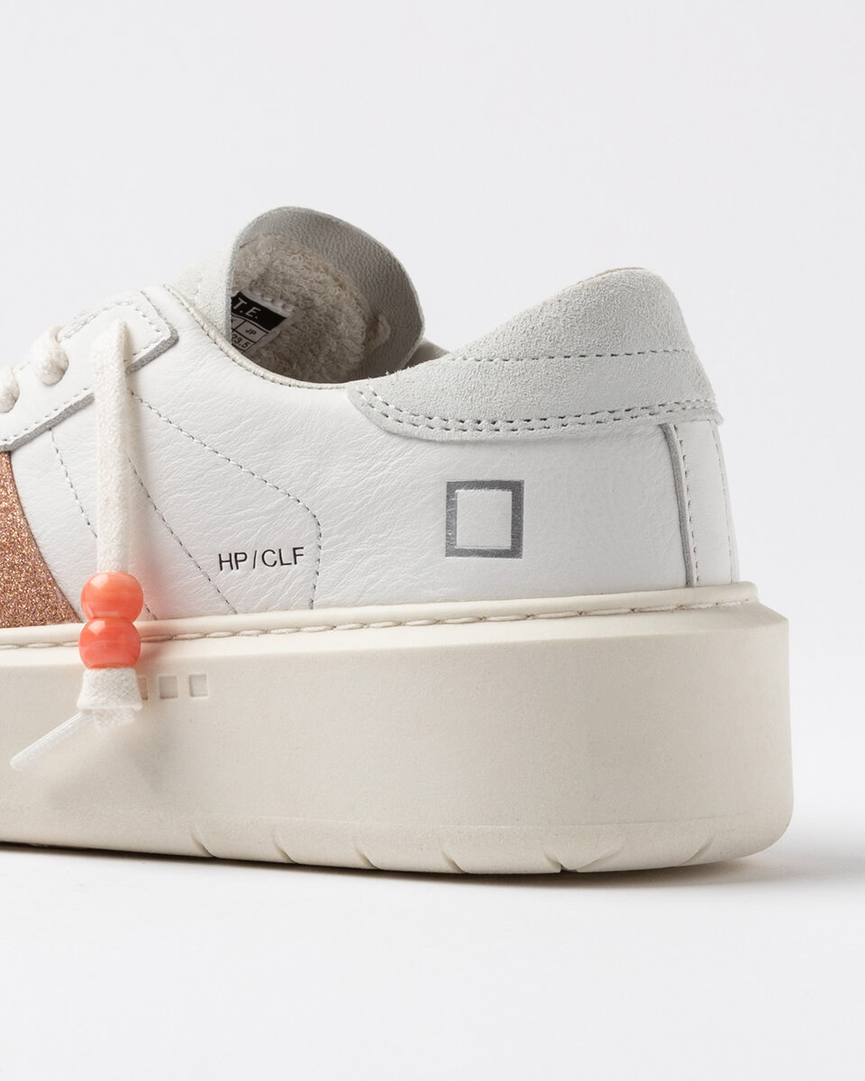 HILL LOW PLATFORM KALVSKINN VIT-COOPER