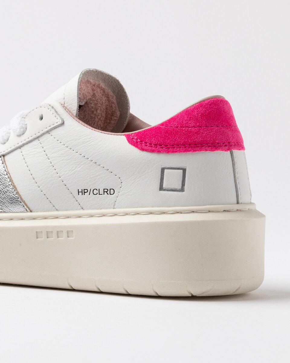 Hill Low PLATTFORM FÄRGAD VIT-FUXIA
