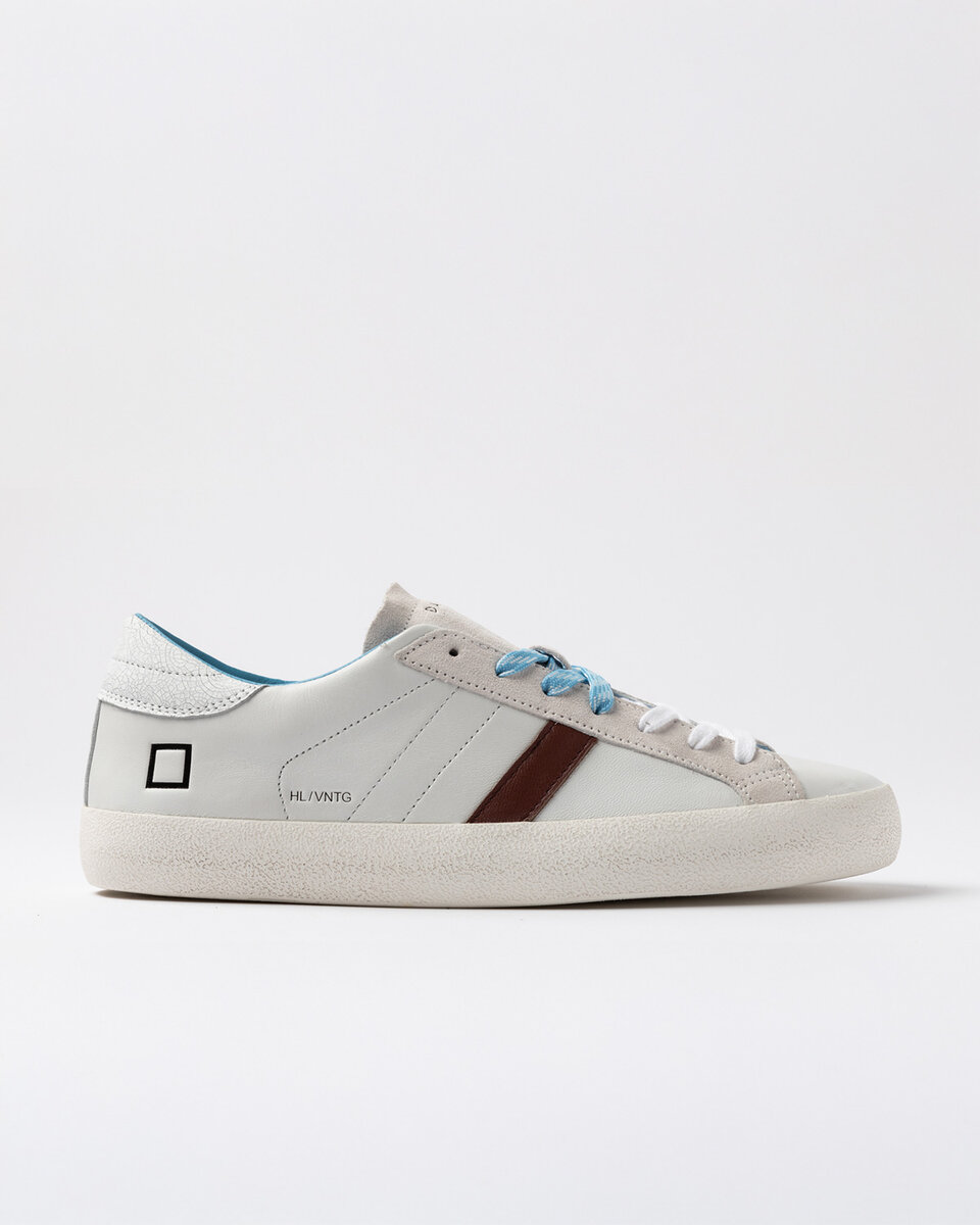 HILL LOW VINTAGE KALVSKINN VIT-TURKOS