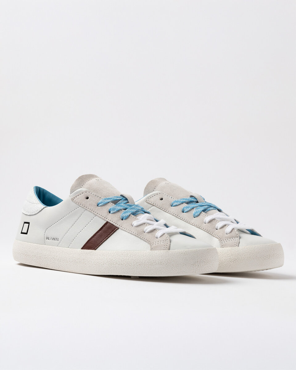 HILL LOW VINTAGE KALVSKINN VIT-TURKOS