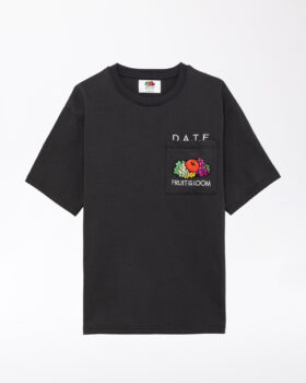T-SHIRT MED BRODERI, ANTRACIT